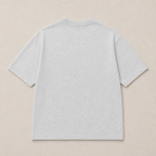 Boxy Fit Cotton T-Shirt - Heather Grey