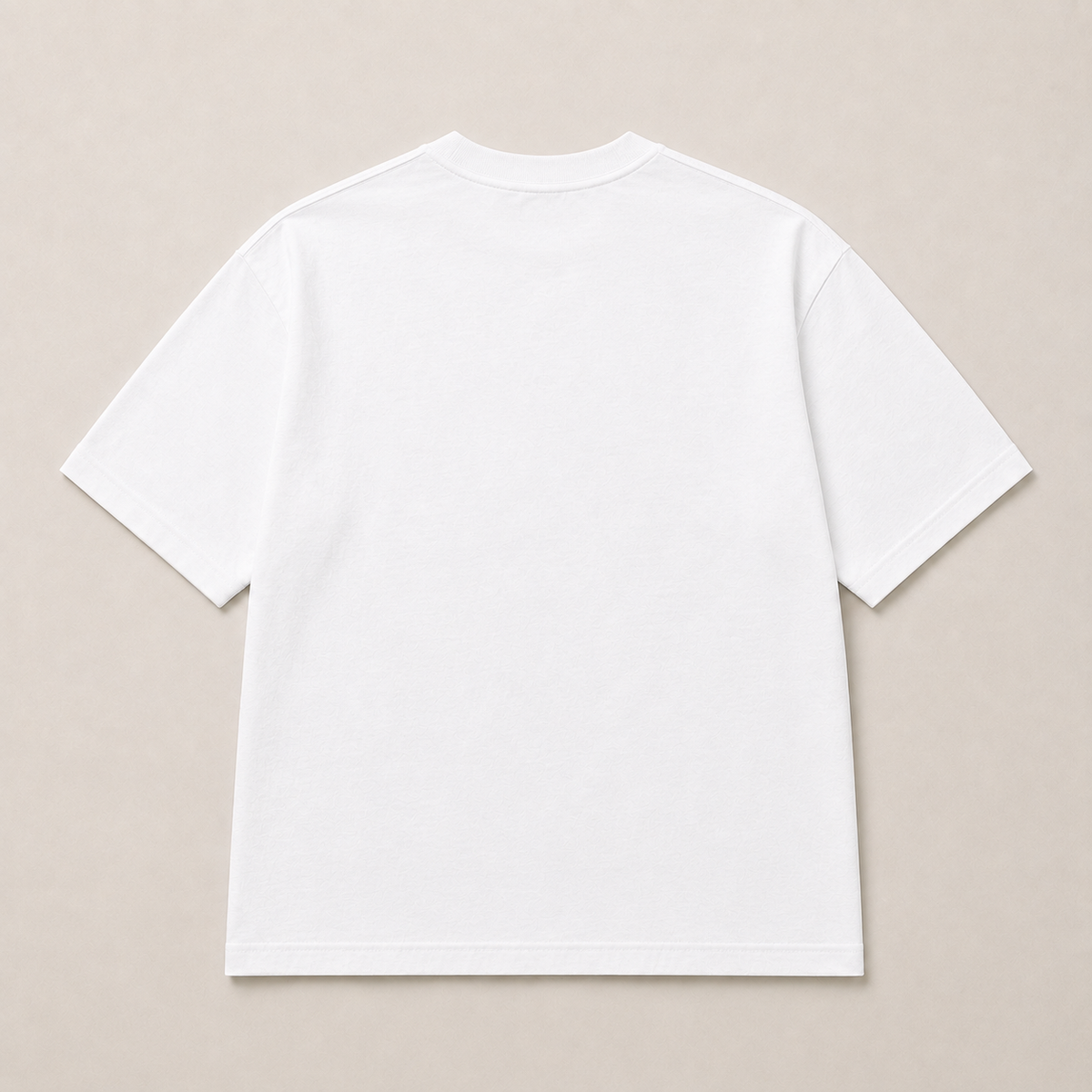 Boxy Fit Cotton T-Shirt - White