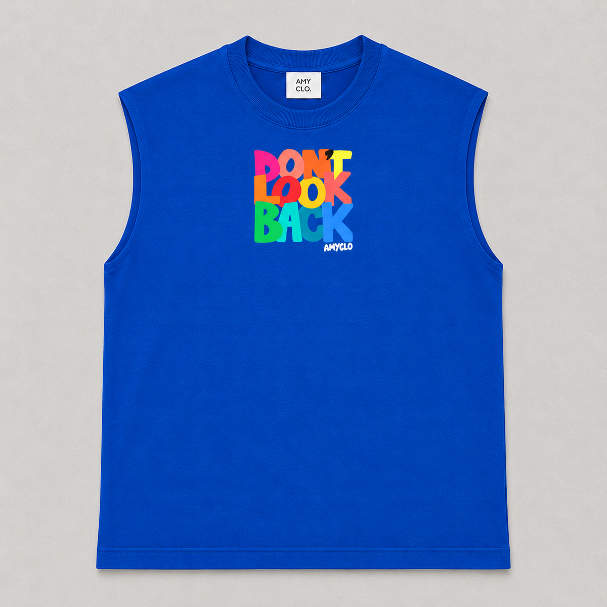 Steadfast Oversized Cut Sleeve Tee - Royal Blue