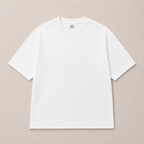 Boxy Fit Cotton T-Shirt - White