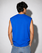 Creative Shit Oversized Cut Sleeve Tee – Royal Blue