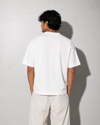 Boxy Fit Cotton T-Shirt - White