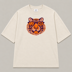 Wild Sight Oversized Fit Cotton T-Shirt - Ivory