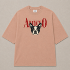 Companion Oversized Fit Cotton T-Shirt - Dusty Pink