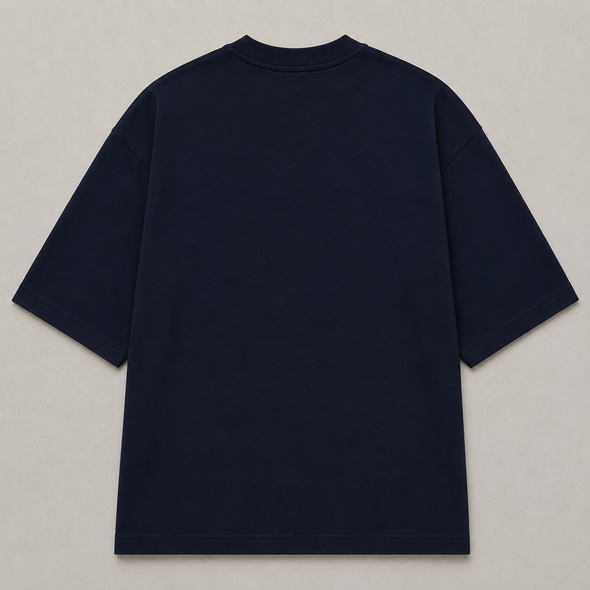 Matchbook Series Oversized Fit Cotton T-Shirt - Navy