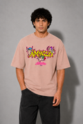 Cupid Chaos Oversized Fit Cotton T-Shirt - Dusty Pink