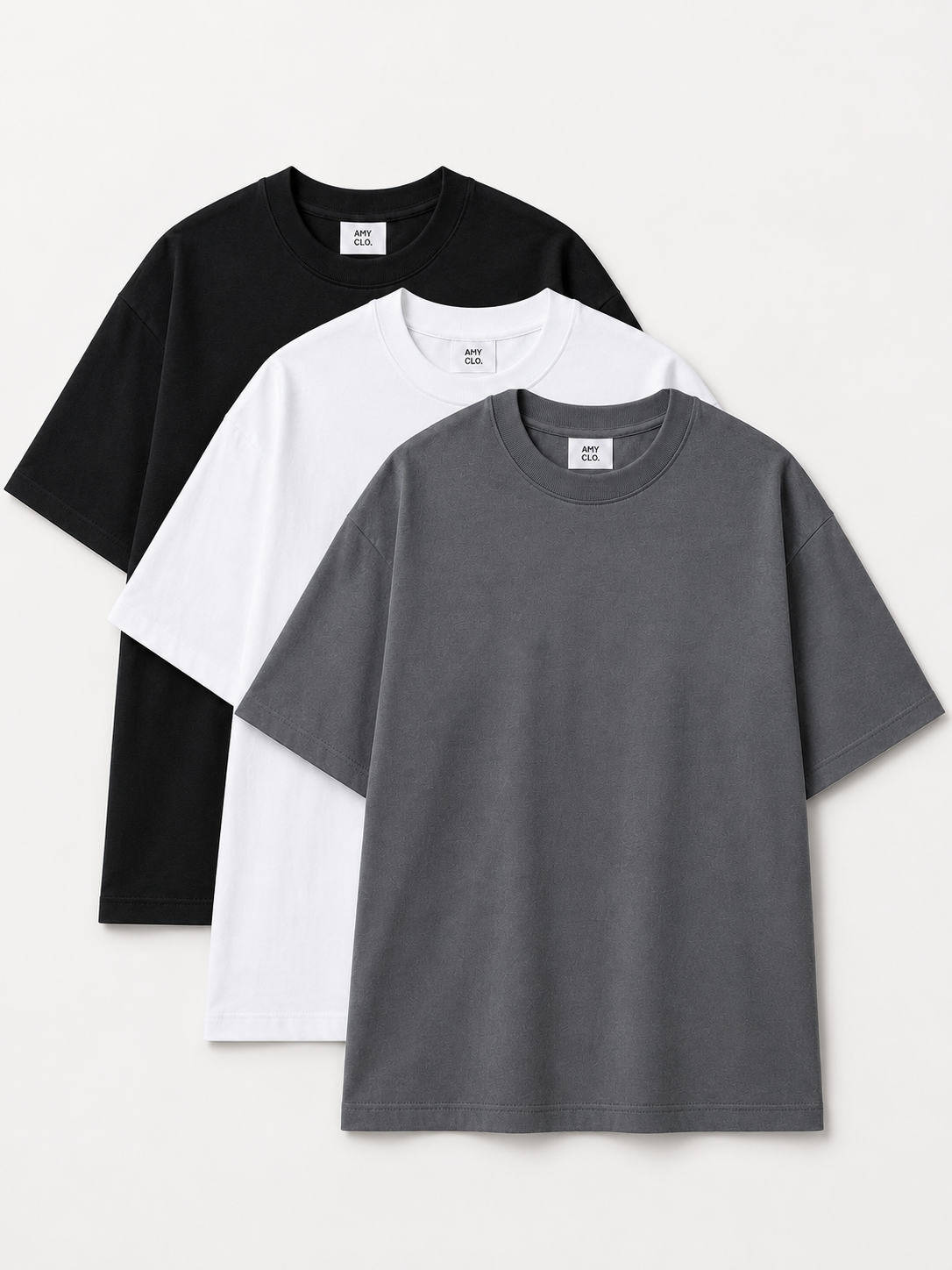Essential 3-Pack Oversized Fit Cotton T-Shirt