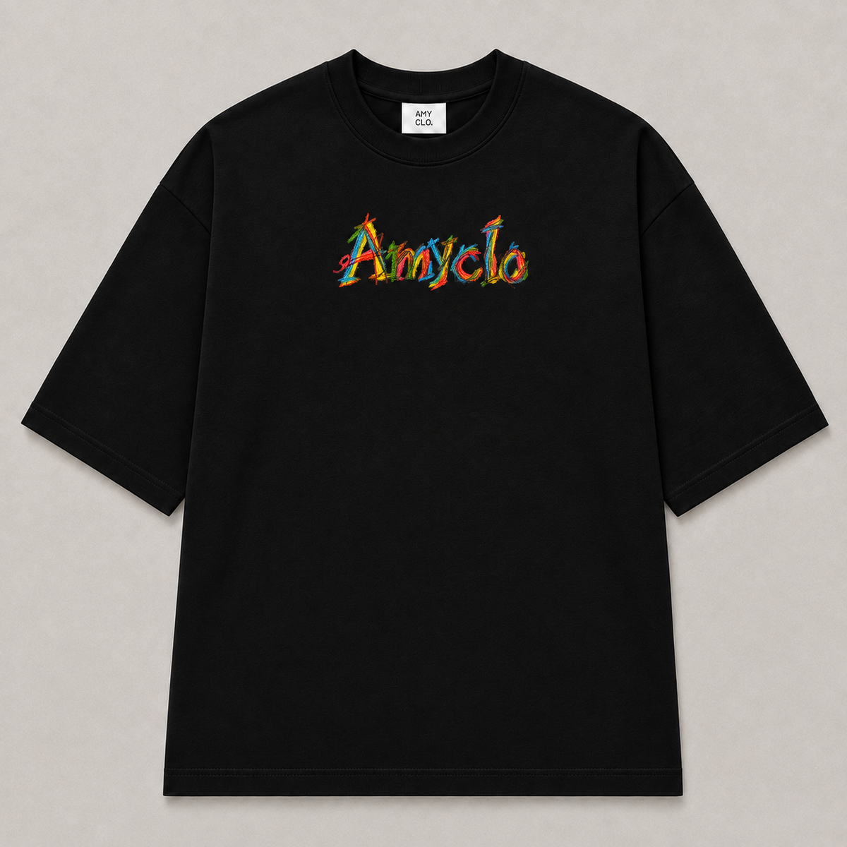 Childhood Archive Oversized Fit Cotton T-Shirt - Black