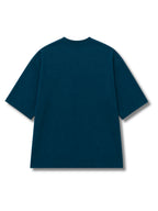 Oversized Fit Cotton T-Shirt - Teal