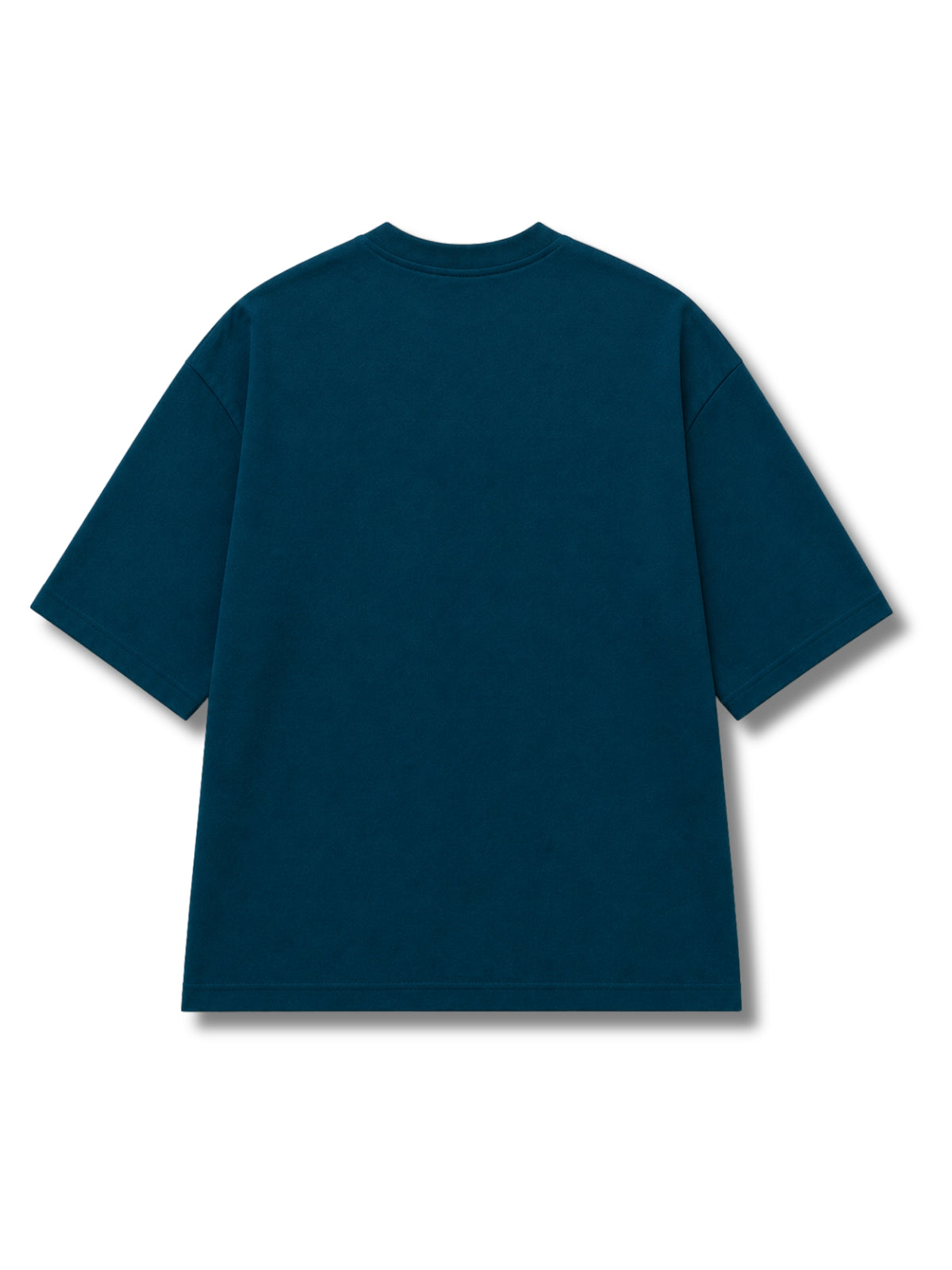 Oversized Fit Cotton T-Shirt - Teal