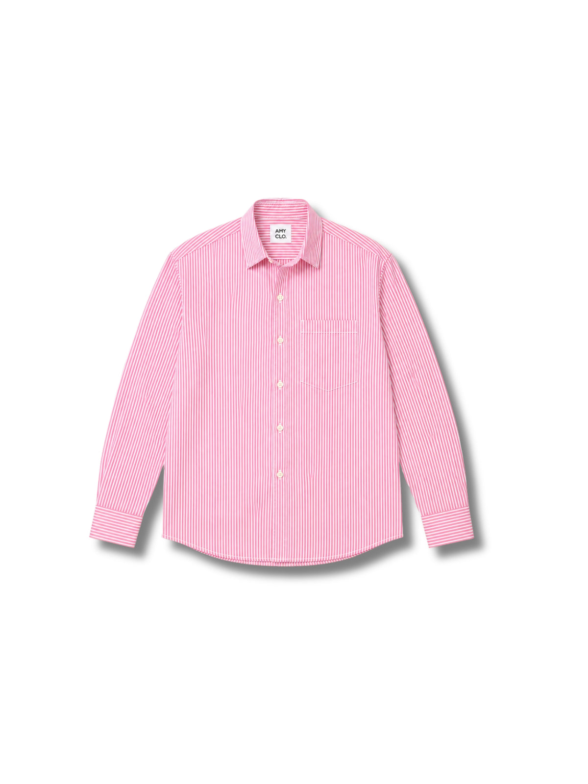 Stripe Relaxed Fit Shirt - Pink