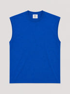 Oversized Cut Sleeve Tee - Royal Blue