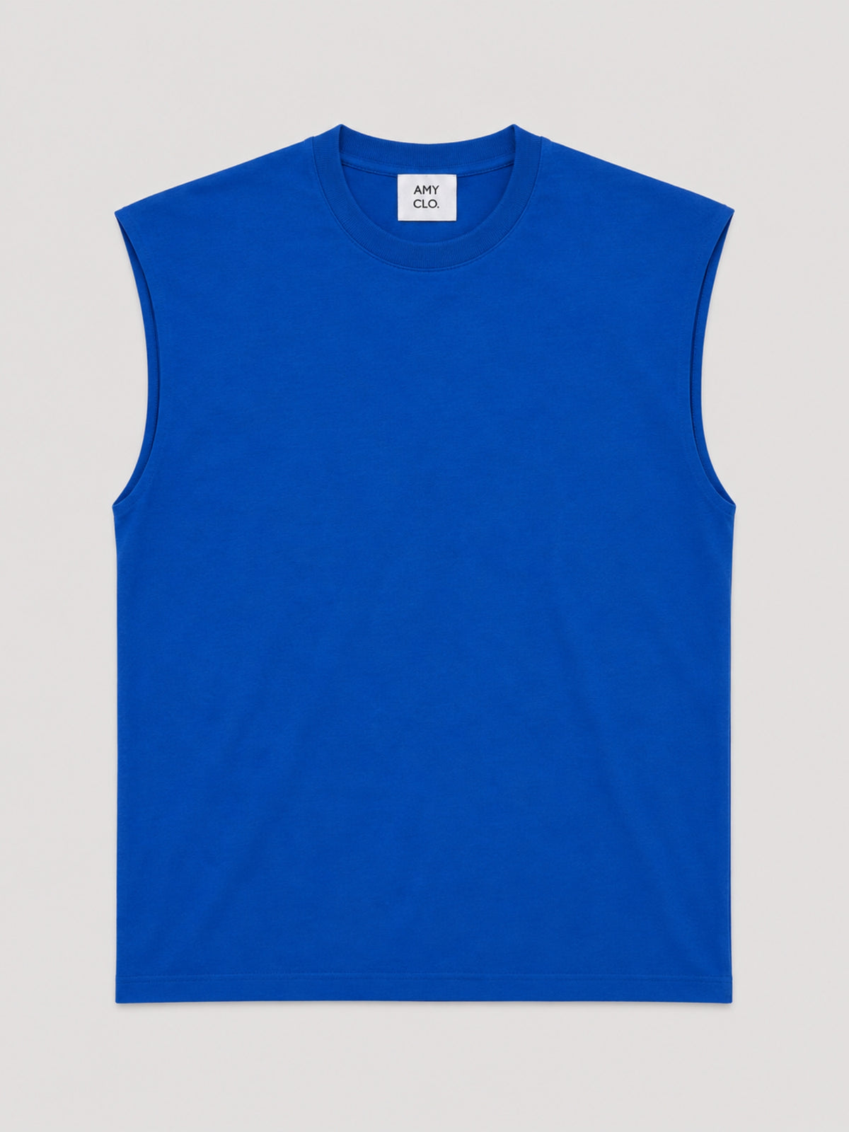 Oversized Cut Sleeve Tee - Royal Blue