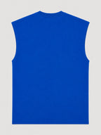 Oversized Cut Sleeve Tee - Royal Blue