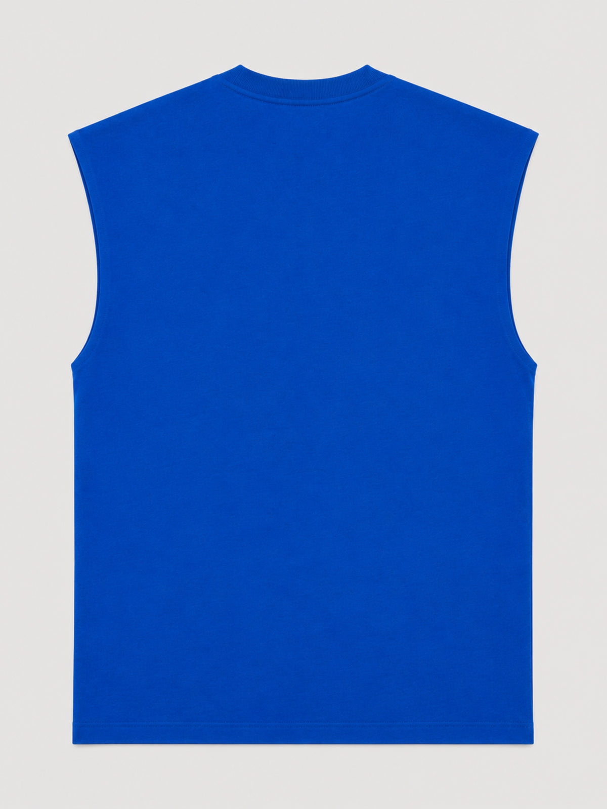 Oversized Cut Sleeve Tee - Royal Blue