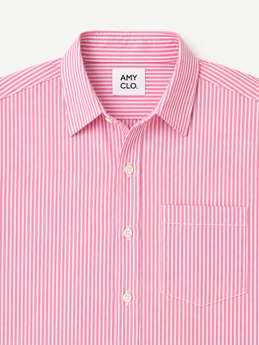 Stripe Relaxed Fit Shirt - Pink