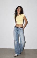 The Essential Baby Tee – Pastel Yellow
