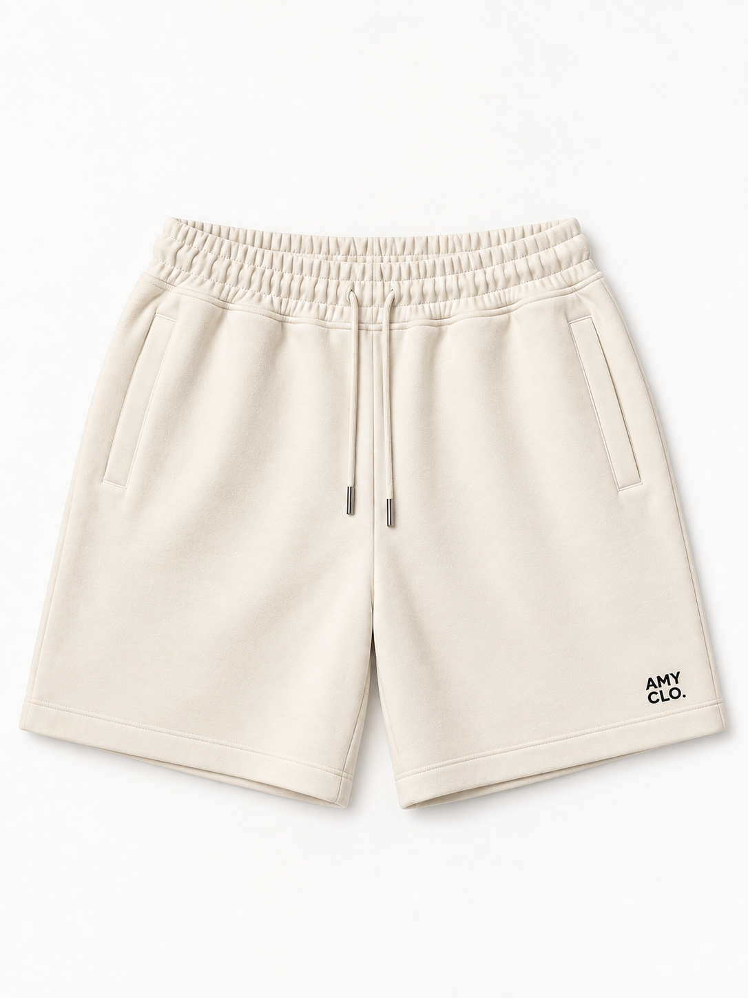 Relaxed Fit Interlock Shorts - Ivory